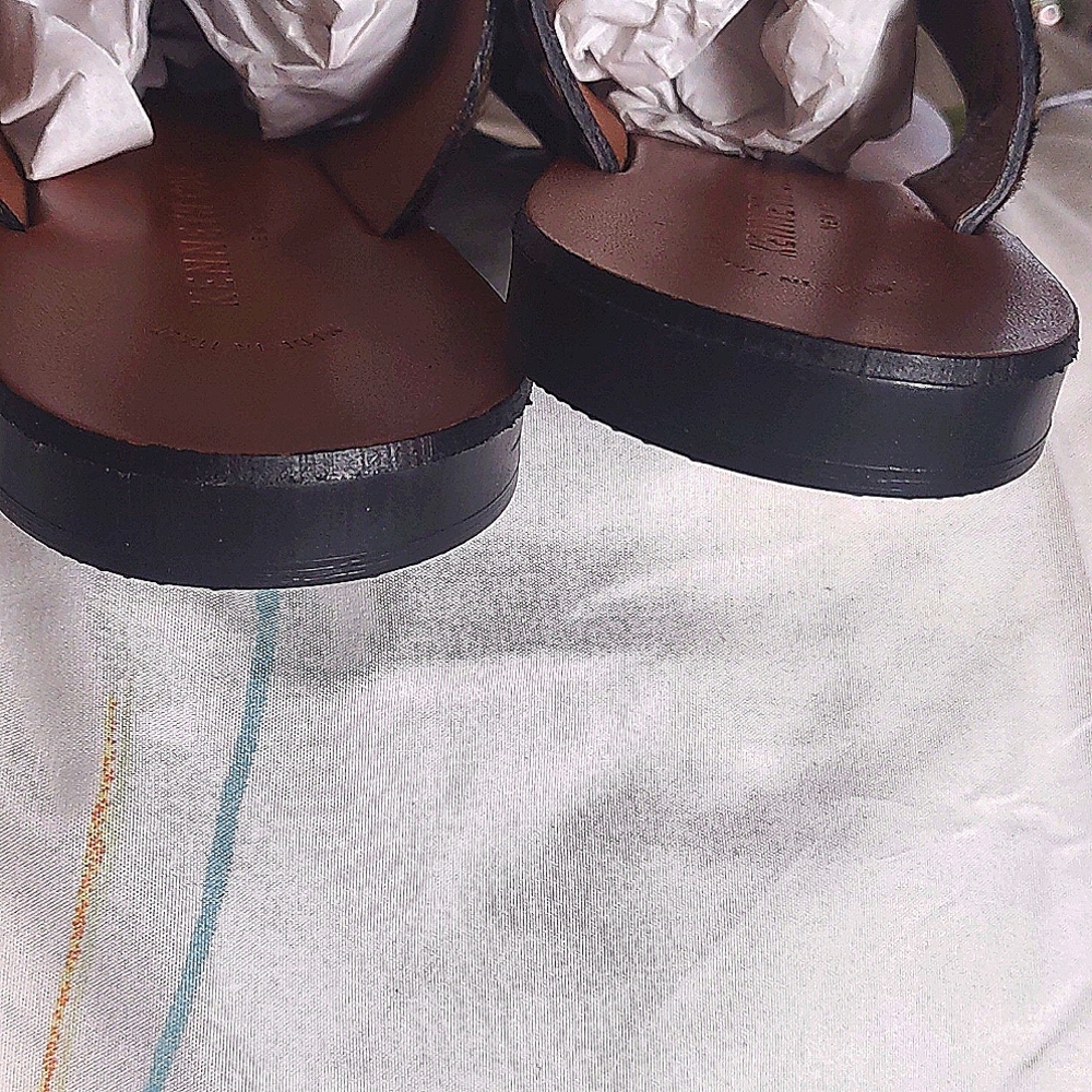 KENNETH COLE PALM SANDALS *NATURAL CALF-HAIR - Picture 7 of 17